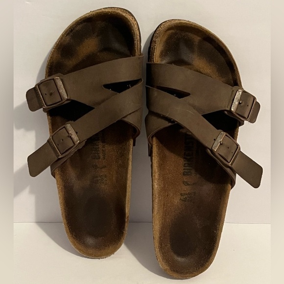 BIRKENSTOCK Yao Leather Double-buckle Sandals - Picture 12 of 16